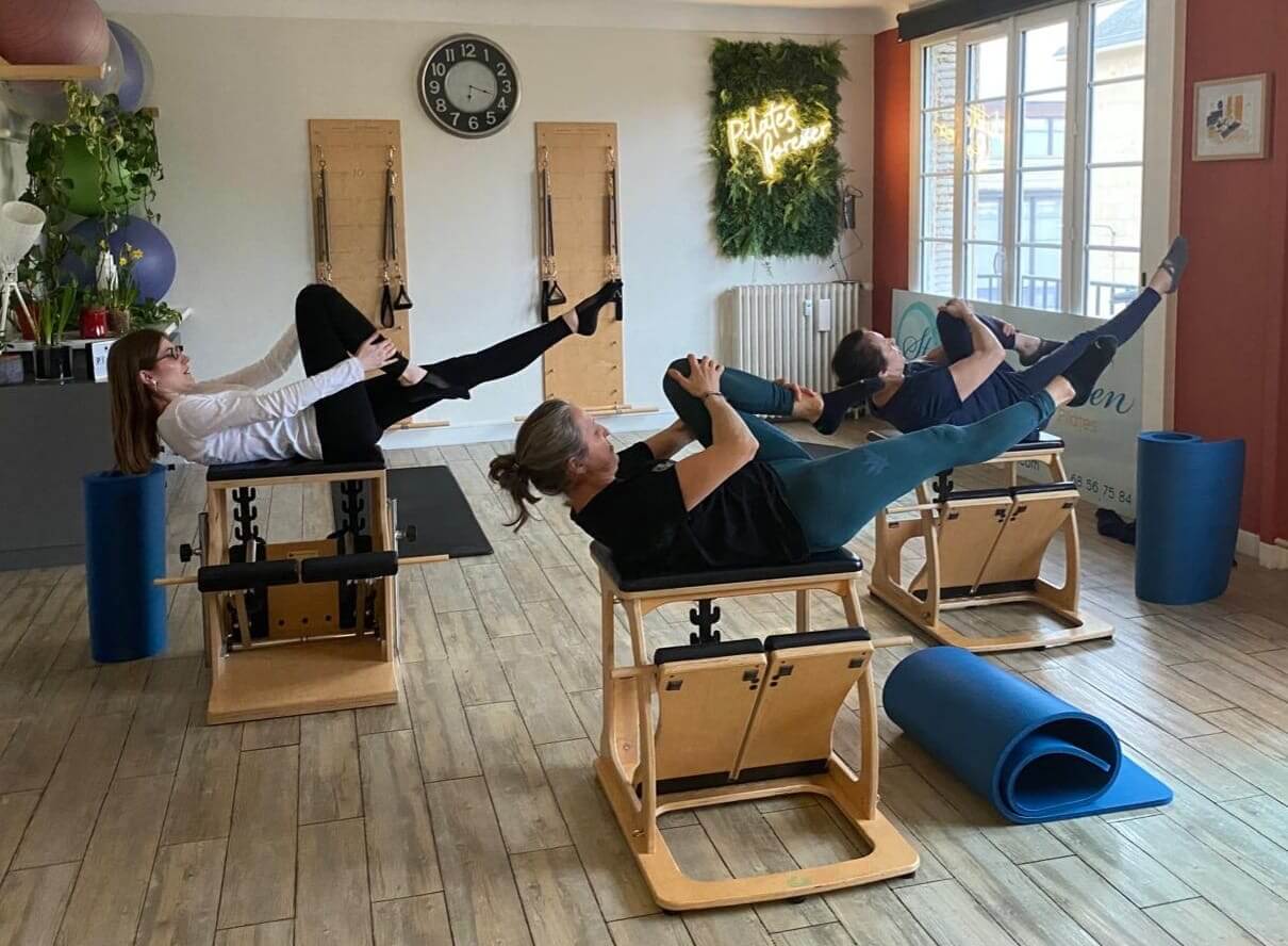 Pratique sur Wundachair au studio Caen Pilates